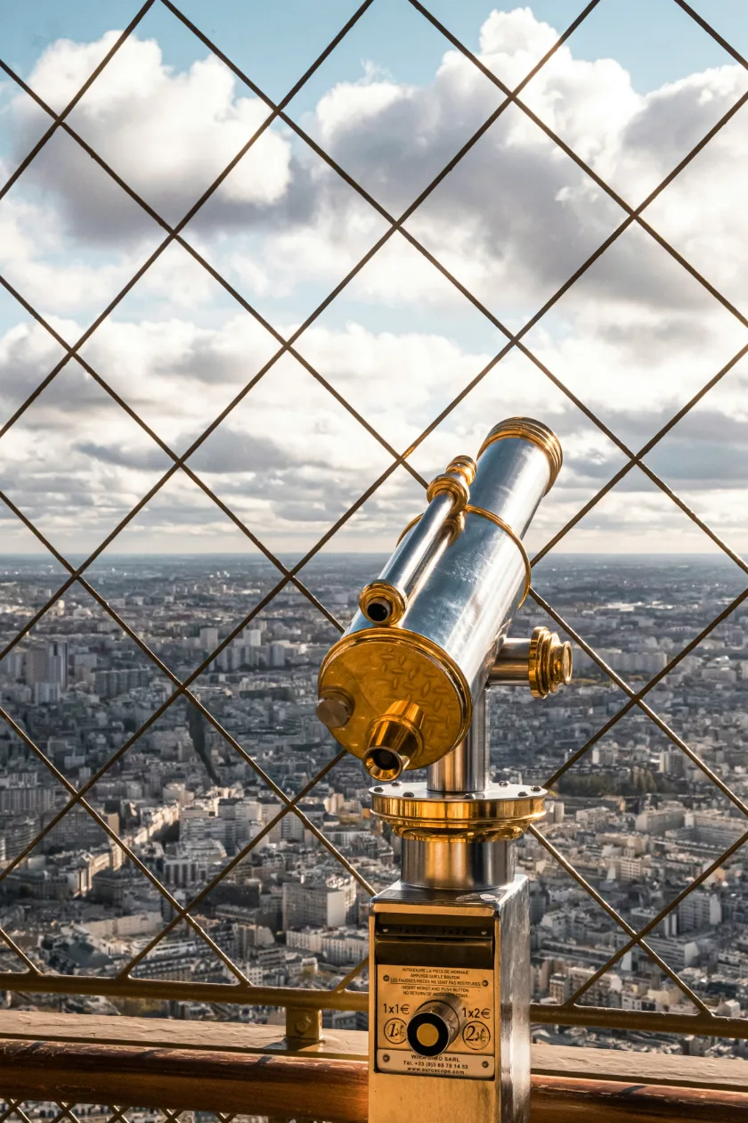 Eiffel tower view from summit
